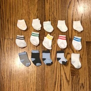 Newborn boy sock bundle